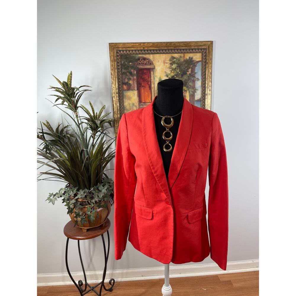 Asobio Blazer Jacket Women's Large Orange Single Vented Minimalist Barbiecore
